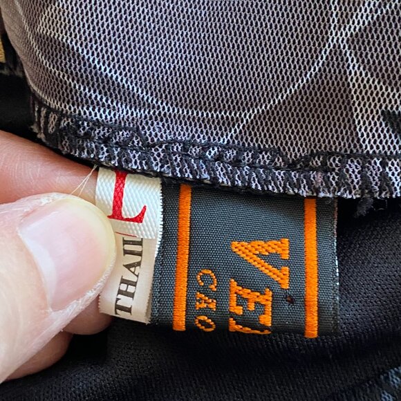 Y2K 90s VENUS Black Blue Floral Sheer Chiffon Maxi Skirt Fairy Grunge L - Picture 9 of 14